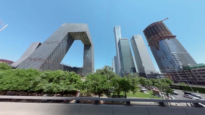 北京CBD金融区街景