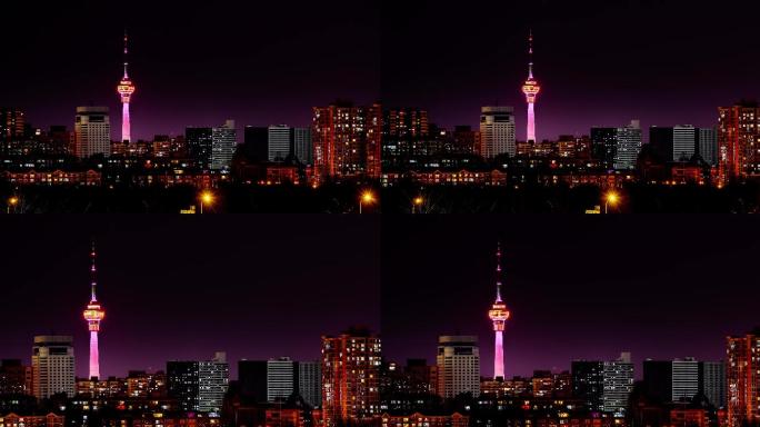 北京除夕夜电视塔