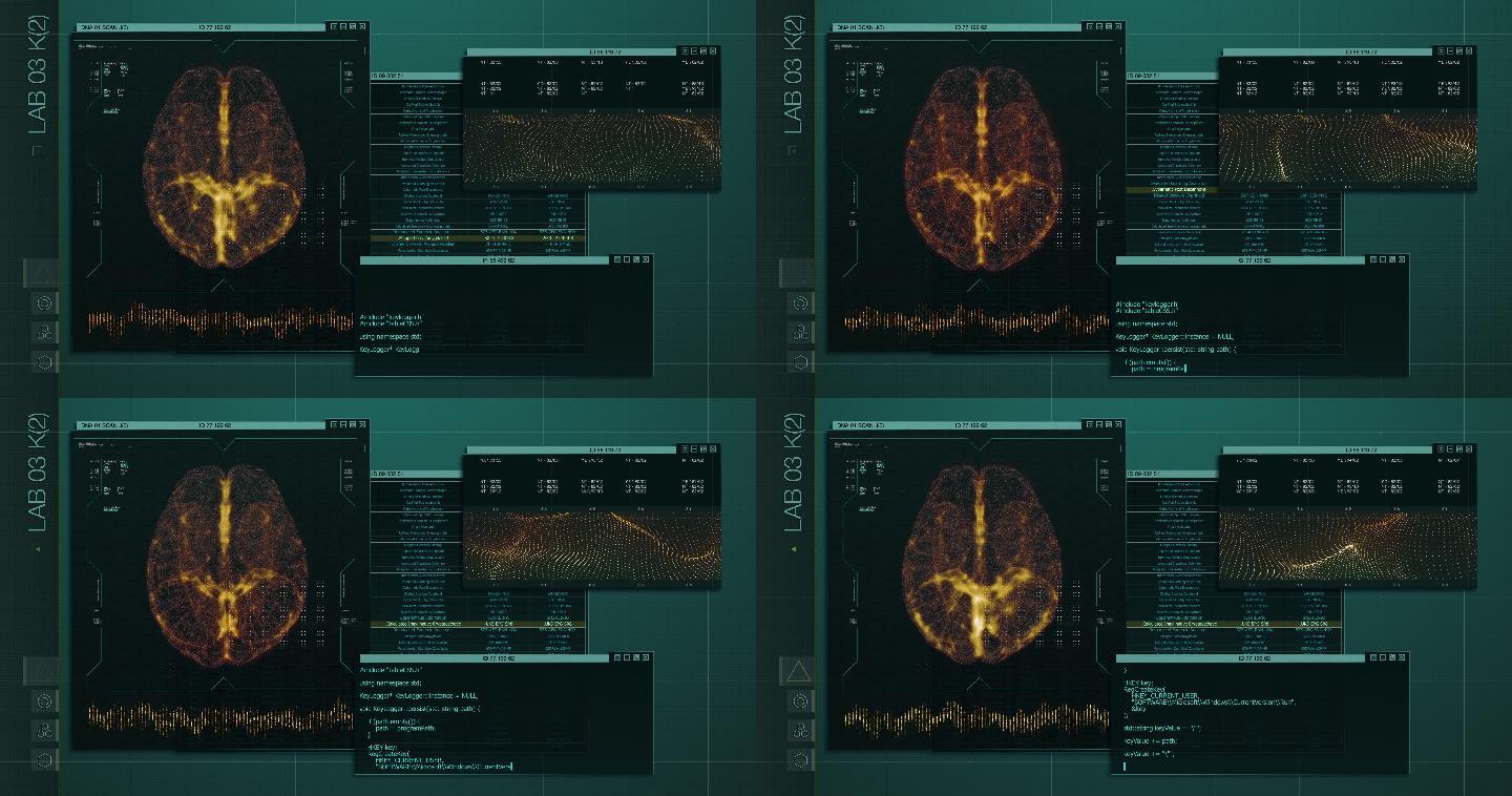 大脑分析后台代码科技黑客技术现代科学