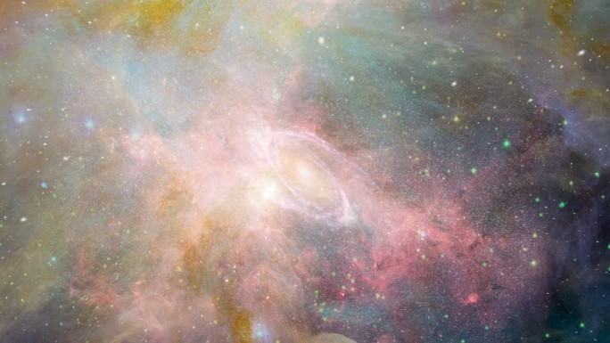 飞往银河系宇宙大爆炸星河星团视频素材