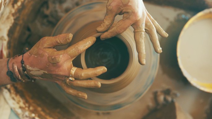 陶瓷制作实拍视频素材非遗传承传统艺术