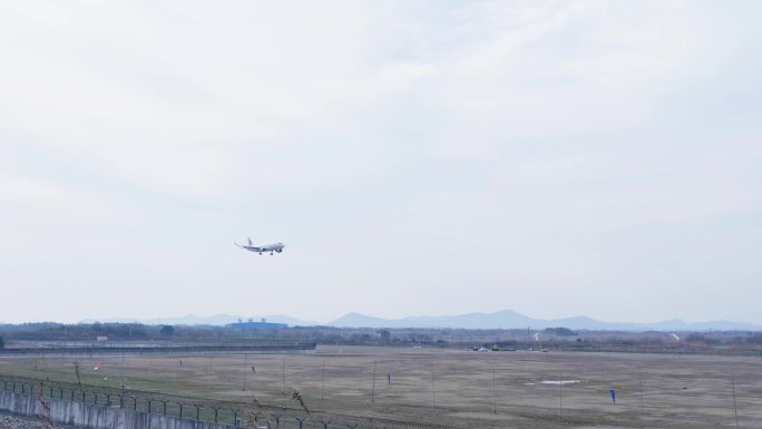 南京机场（NKG)飞机降落4k