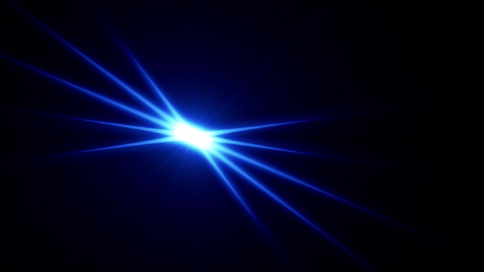 抽象明亮的蓝光光晕光斑4K素材视频特效