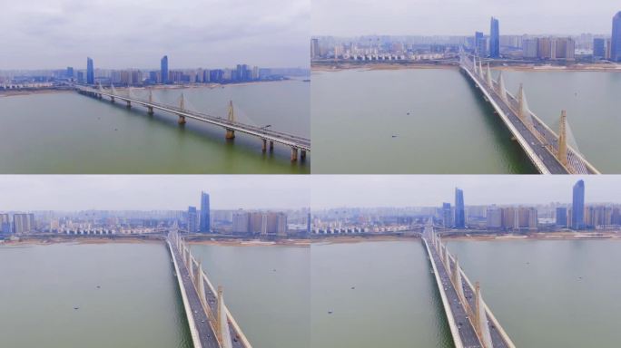 南昌朝阳大桥高清4K航拍