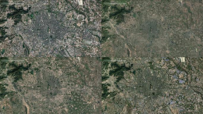 北京城市卫星变化1984-2020