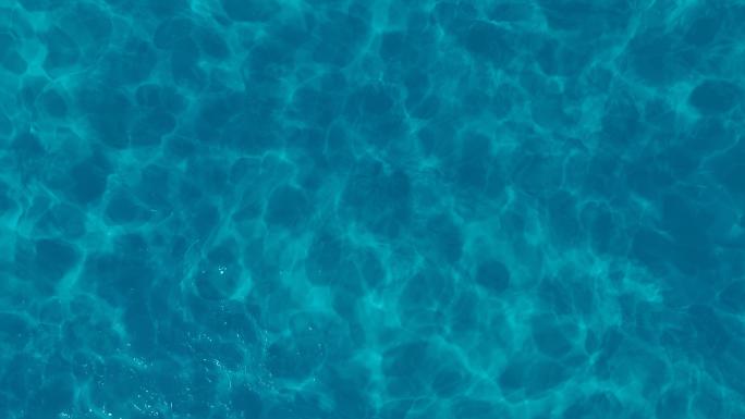 4K  清澈大海海面水波