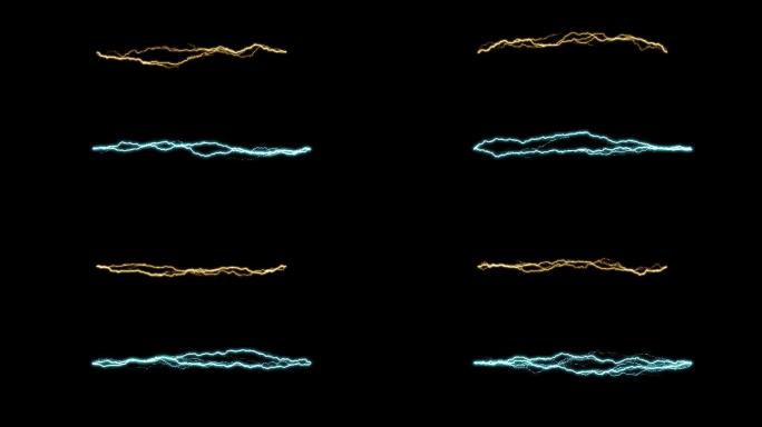 4K电流电击闪电AE模板