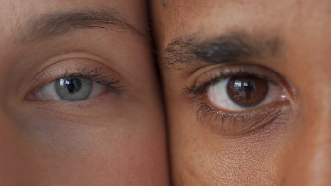 男人和女人的眼睛