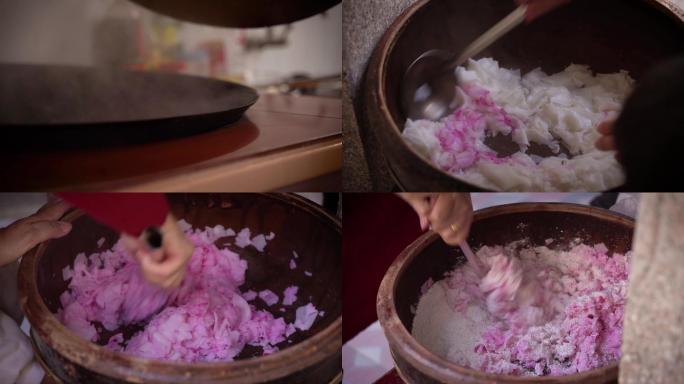 潮汕粿品粿皮制作过程