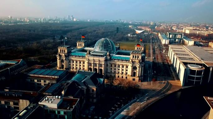 德国国会大厦鸟瞰图