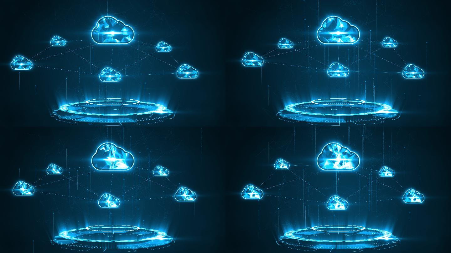 云存储连接的动态图形