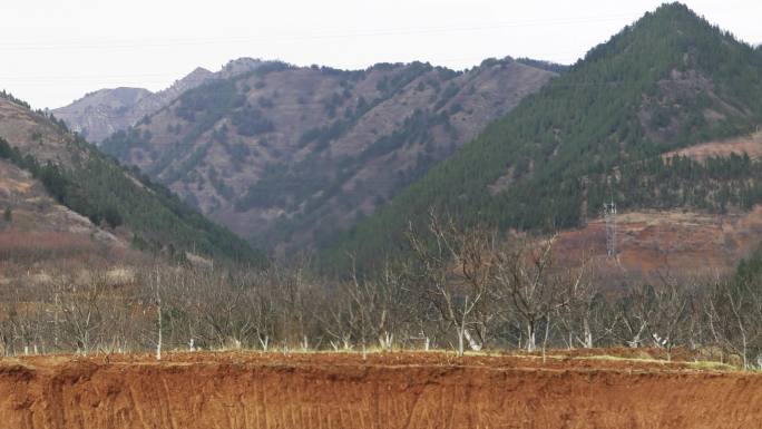 棣花古镇山峦美景_4K_60fps_横屏