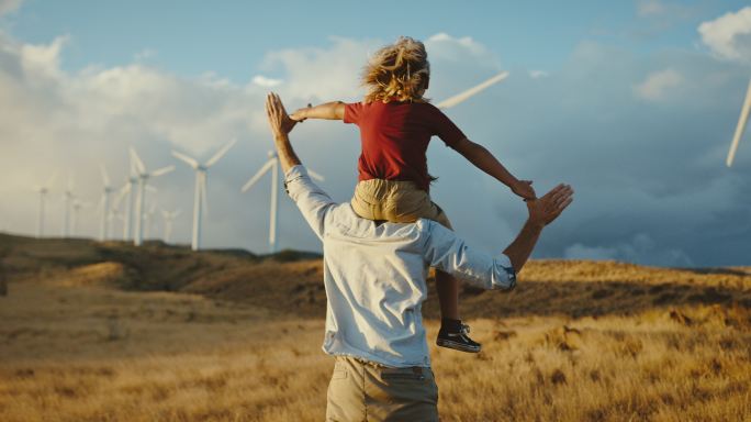 可持续的未来亲子广告双碳宣传片新能源