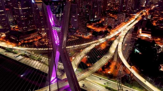 城市交通建筑群现代化大气外景全景空镜