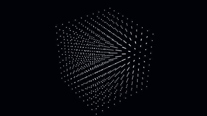 三维立方体方块立体全息虚拟粒子