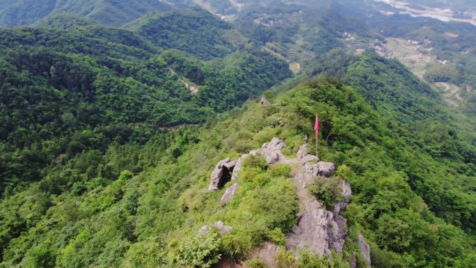 4k航拍大山山脊森林树木合集视频素材