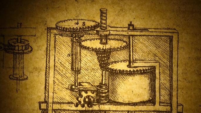 旧工程图纸工业图纸历史质感工业革命