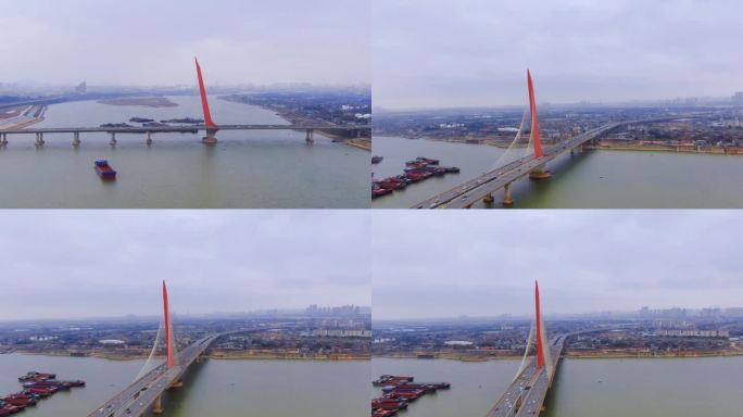 南昌英雄大桥高清4K航拍