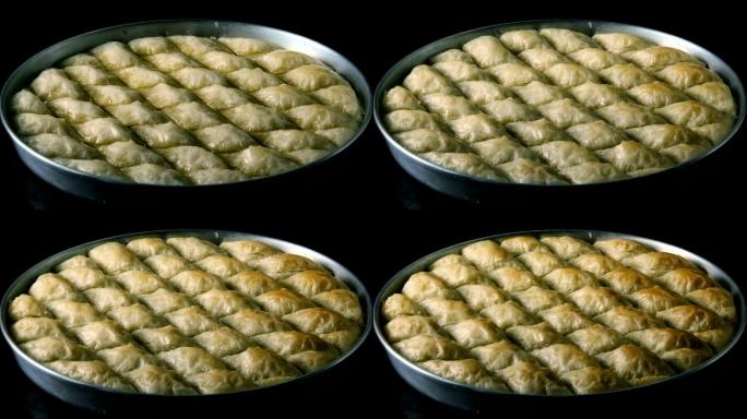 烤面包延时摄影制作美食油炸
