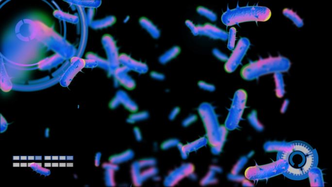 病毒爆发疾病传播感染分析3D动画