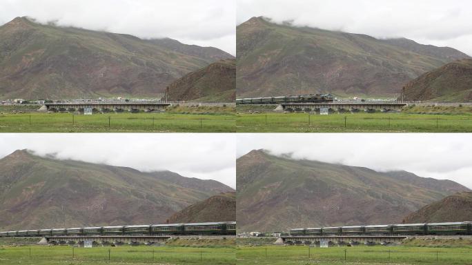 国家建设青藏铁路舞台背景原始素材