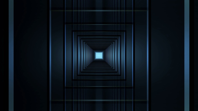 【4K时尚背景】3D隧道穿梭灰蓝幻视空间