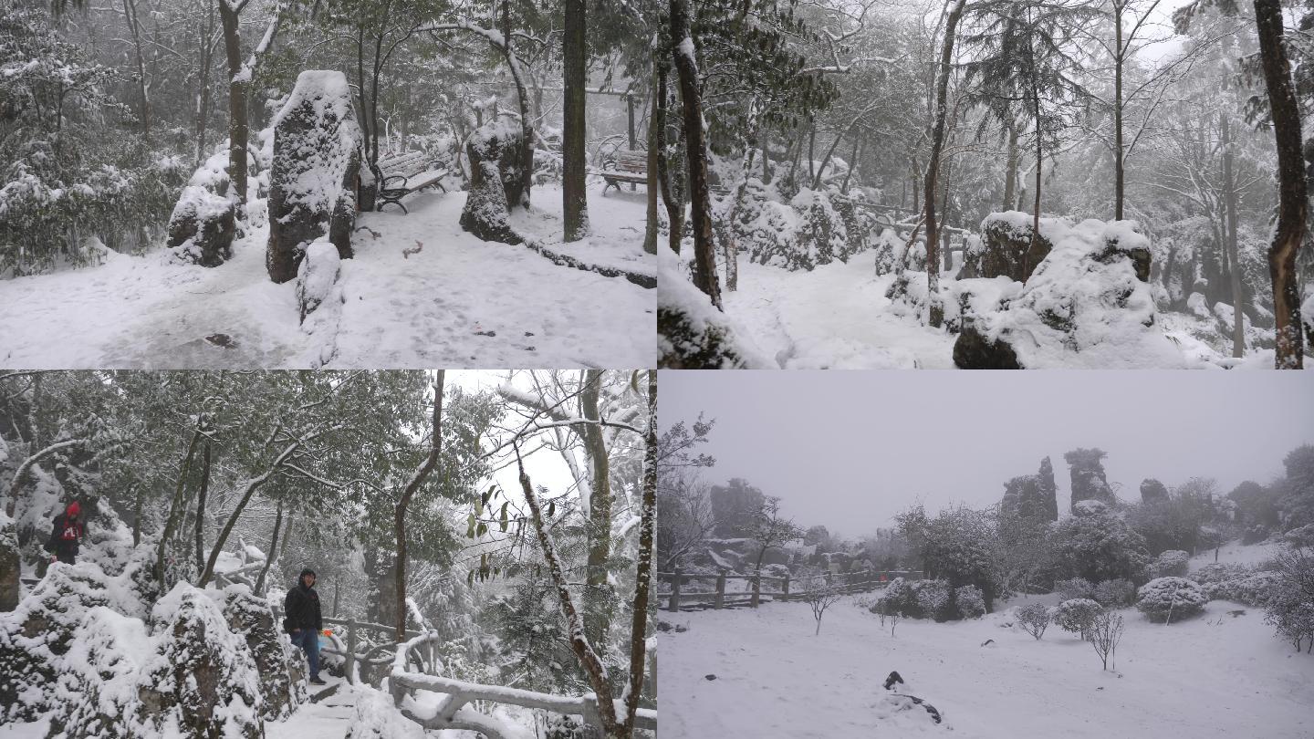 视频 | 银装素裹立冬日，广安华蓥山旅游区迎来今冬第一场雪！_四川在线