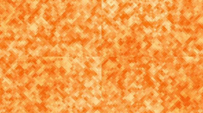橙色马赛克变化背景视频