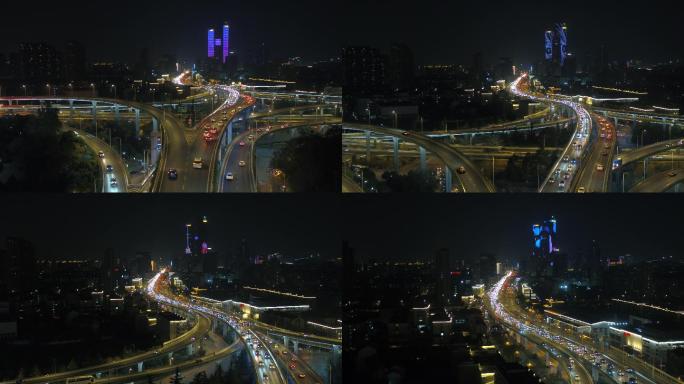 南京河西金鹰赛虹桥立交桥应天大街金鹰世界