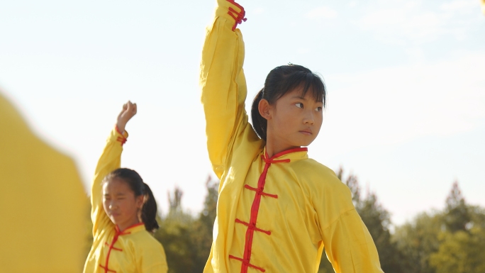 【4K】小孩练中国武术