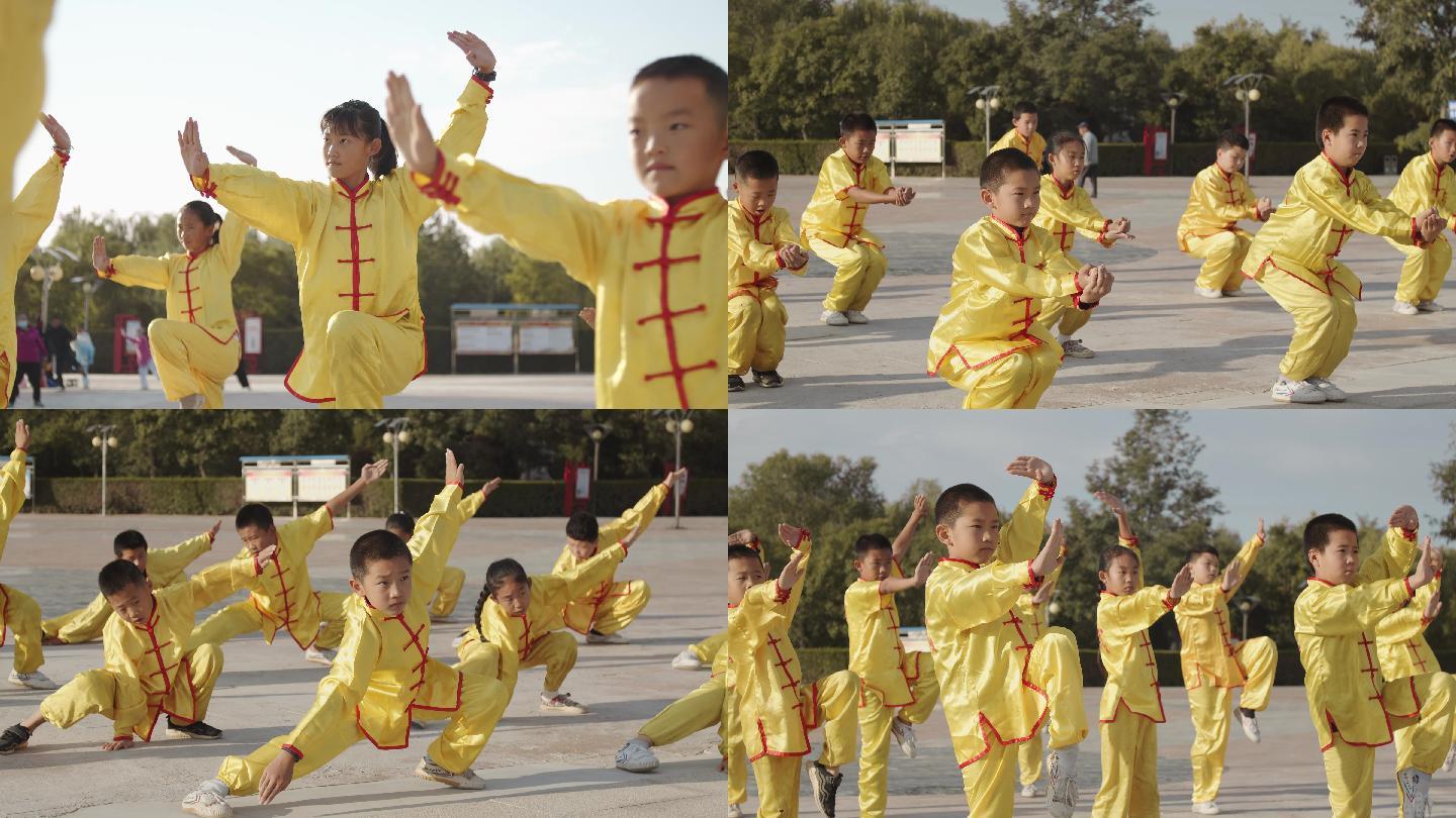【4K】小孩练中国武术