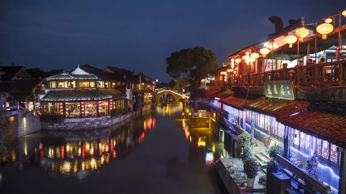 【原创】水乡夜景延时