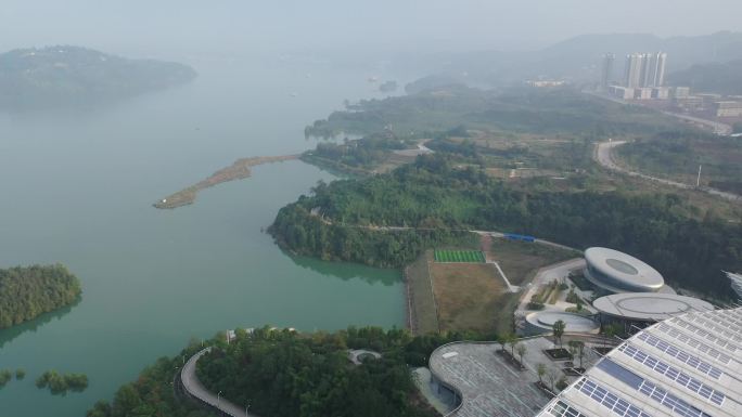 三峡港湾电竞馆航拍