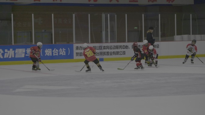 孩子 冰球 训练  比赛 冰上项目