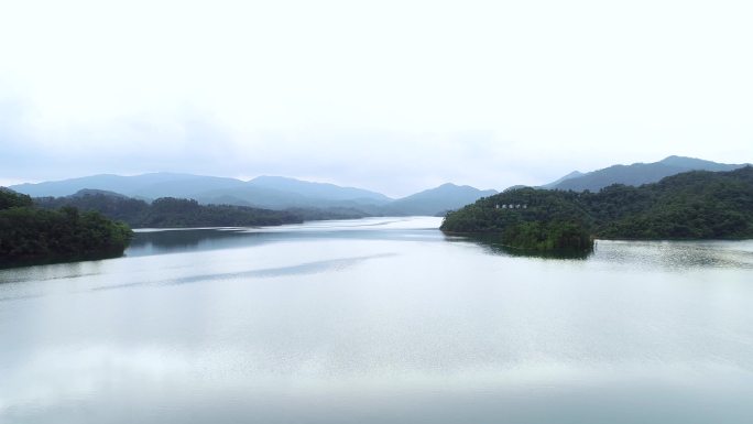 自然水域 生态湖泊 水库 水源 青山绿水