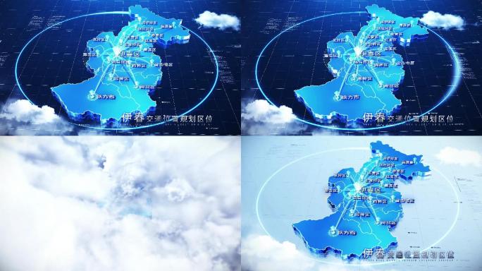 【伊春地图】科技伊春区位地图