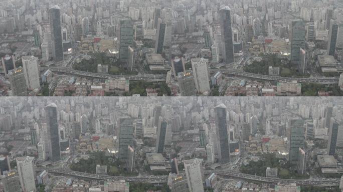 4K-log上海静安区静安寺商圈城市景观