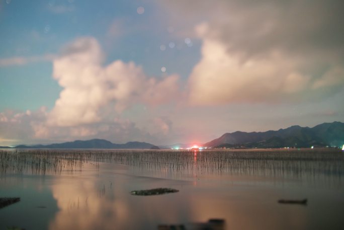 霞浦滩涂夜景  星空