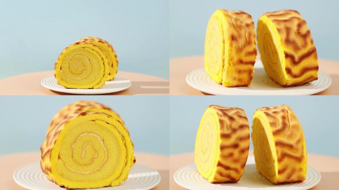 虎皮卷瑞士卷蛋糕卷糕点生日蛋糕点心甜品