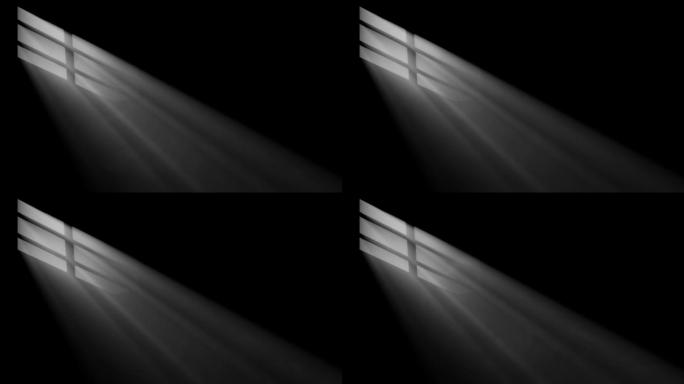 4K窗户光线-无缝循环带透明通道