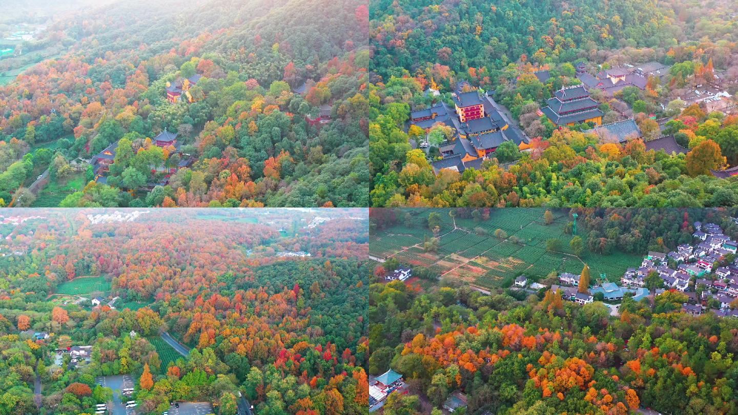 杭州灵隐寺航拍