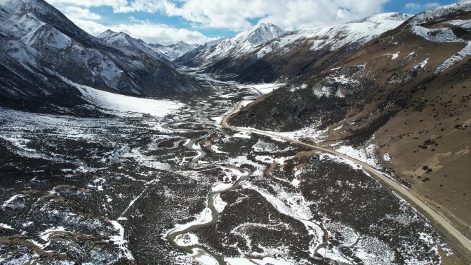 四川甘孜理塘雪山风光