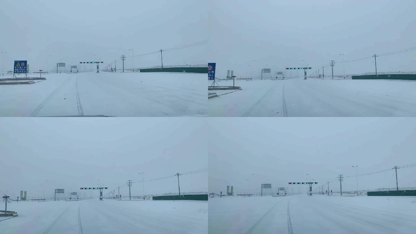 雪天行车-雪地-大雪交通-极端天气交通
