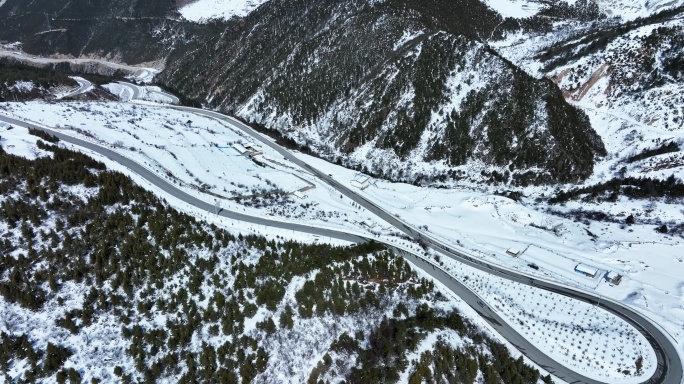 【正版素材】云南香格里拉雪山公路