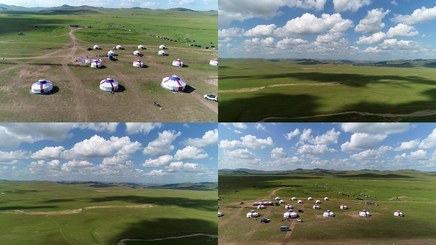 内蒙古大草原航拍