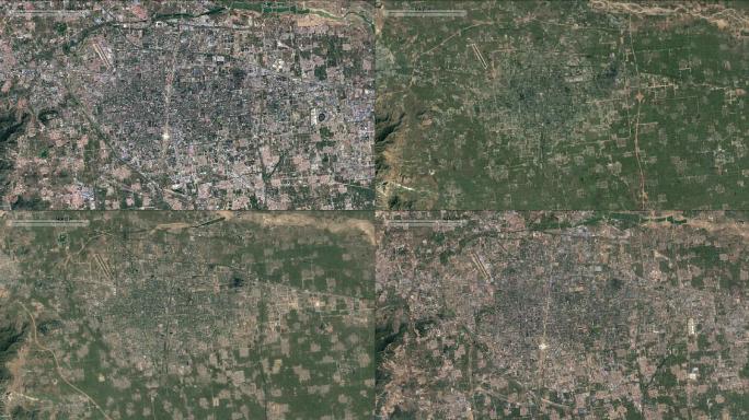 石家庄市卫星地图变化1986-2020