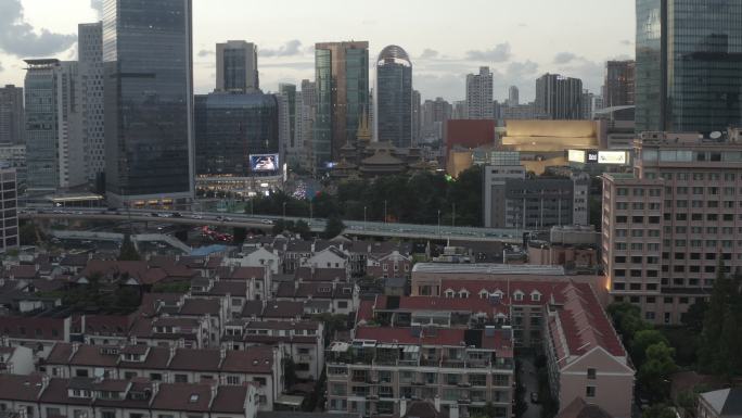 4K原素材-上海长乐路巨鹿路、静安寺商圈