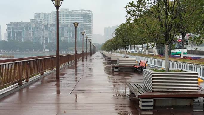 雨中漫步