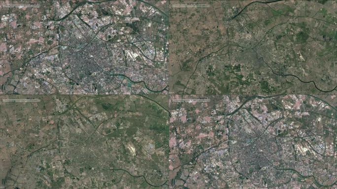 天津市卫星地图变化1984-2020