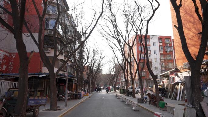4K实拍北京马家堡居民区居民楼空镜